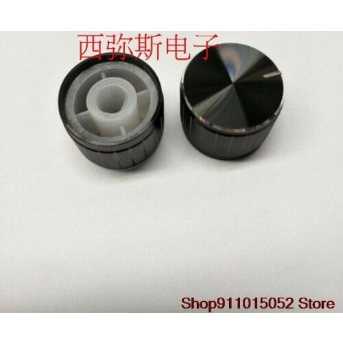 21 * 17 black 10 PCS aluminum alloy knob rachis half shaft hole 6 mm