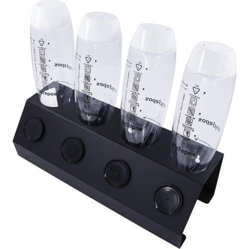 2/3/4Holes Draining Rack Soda Bottles Drainer Holder with Pad for Sodastream Accessory