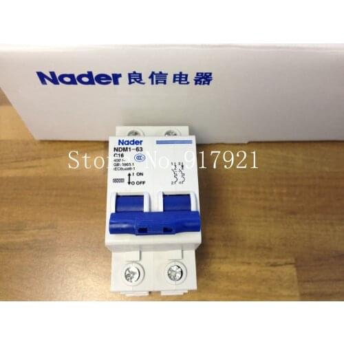 [ZOB] Nader letter NDM1-63 C16 genuine new miniature circuit breaker 2P16A --10PCS/LOT