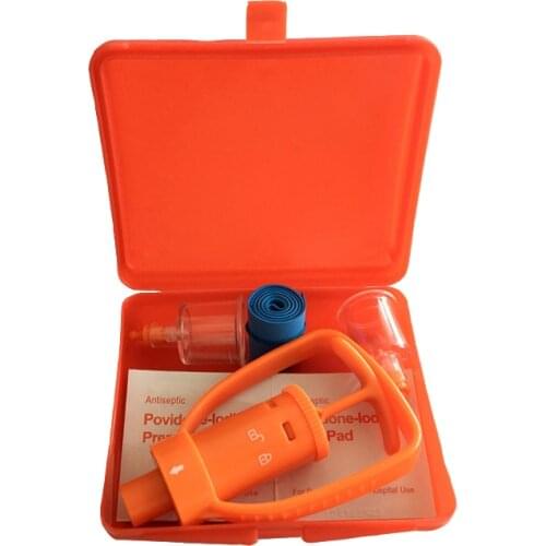 1pc Safety Venom Poisonous Extractor First Aid Survivor Snake Bees Bite Emergency Protector Kit Reuseable Plastic Orange Case
