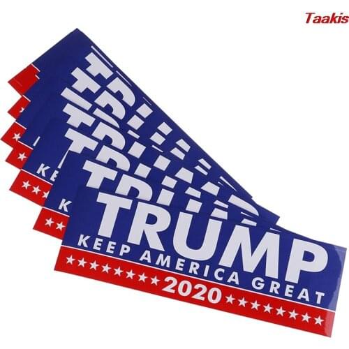 Accessories PVC For President 2020 Bumper Styling Car Body Exterior Donald Decoration Trump 10pcs/set DIY Removable Car Sticker