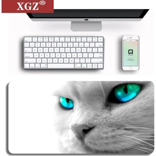 Xgz Animal Cute Cat Game Big Mouse Pad Laptop Notebook Computer 400x900mmx2mm Player Desk Mat Suitable for Desk Mat Non-slip