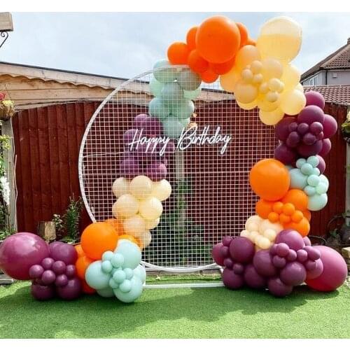 Wedding Birthday Party Decor Retro Pink Double Apricot Latex Balloon Garland Arch Holiday Event Backgound Baby Shower Decor