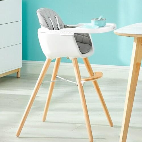 Baby Solid Wood Dining Chairs Children Feeding Chairs Baby Dining Table Portable High Chair