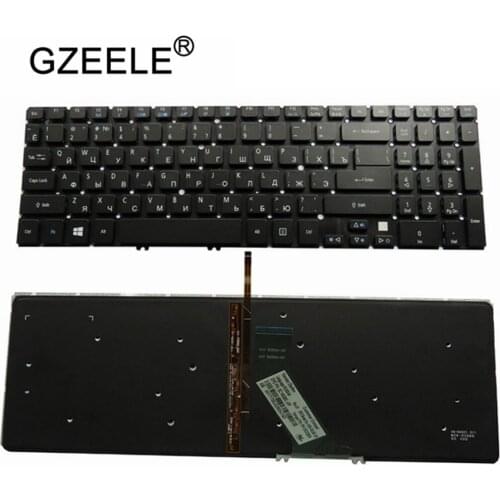 Laptop accessories laptop keyboard for Acer M3-581G 581PTG V5-531 V5-551 MS2361 RU layout with backlight black replace keyboard
