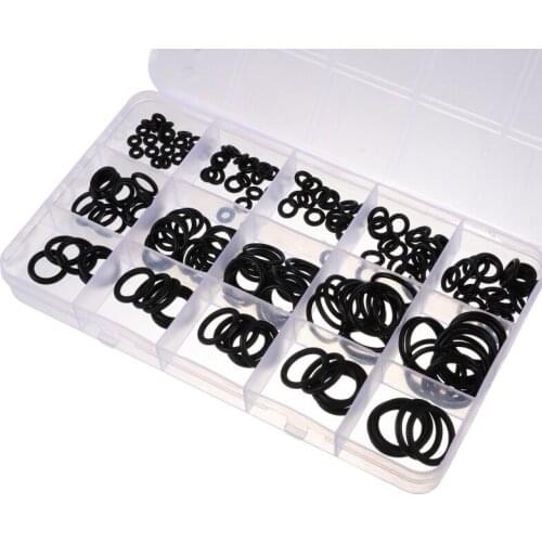 225/200/425pcs Rubber Ring Kit 15 Sizes Nitrile Rubber NBR O-Ring Gasket Sealing Ring O Rings Rubber Kit Set