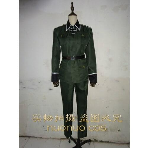 Xis Powers Hetalia APH Ludwig Germany military uniform Cosplay Costume Custom Made 112