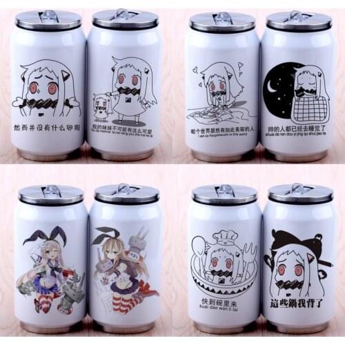 1pcs Anime Kantai Collection Stainless Steel Mug Insulation Cup Cosplay Prop Home Decor Collection for Boy Girl