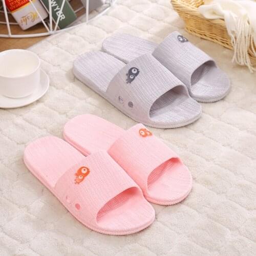 Summer Home Slippers Women Non-slip Indoor Bathroom Summer Sandals And Slippers Men Outside