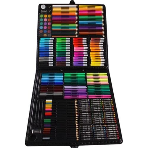 MESOPOTAMIA DIY Digital Portable Children Watercolor Crayons Suits Arts Crafts Paint By Number Pens Kit Brushes 258pcs Art Brush