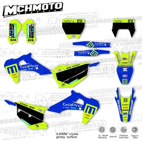 MCHMFG Decal Sticker Kit For Husqvarna TC FC TX FX FS 2019 2021 TE FE 2020 2022 125 250 350 450 Motocross Racing 3M Graphics 4.3