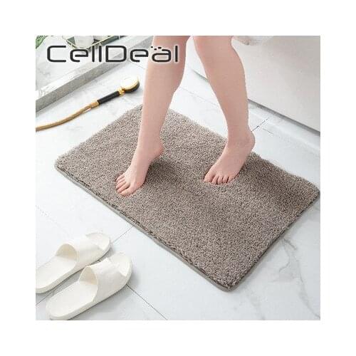 Non-Slip Bath Mats Thicken Super Absorbent Shower Bathroom Carpets Soft Toilet Bathtub Bedroom Kitchen Bedside Mat Fluffy Rug