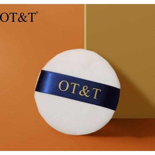 OT&T Soft Cosmetic Puff Makeup Foundation Powder Puff Professional Makeup Tools Round Shape Facial Powder Puff