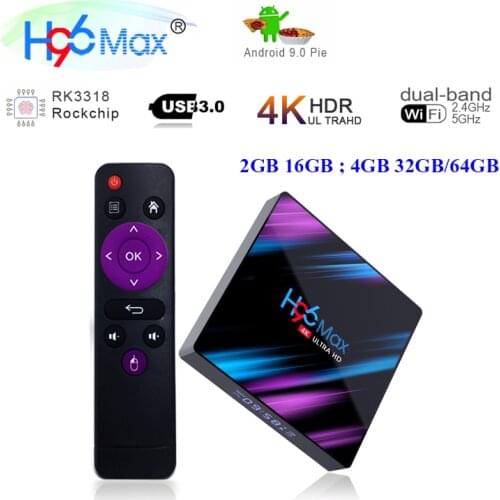 4K Smart TV Box Android 10 H96 Max RK3318 Quad Core 64 Bit UHD Box Smart TV 2.4G / 5G WiFi BT4.0 HD Media Player Android box tv