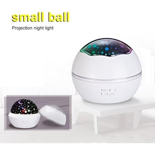 Starry Sky Projection Lamp Star Moon Projector LED Rotating Night Lights Colorful USB Nebula Lamp Home Decor For Kids Gift