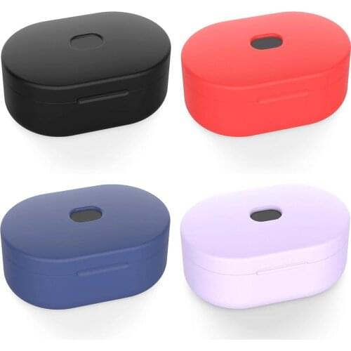 Silicone Shockproof Case for Xiaomi Redmi Airdots Flexible Comprehensive Protective Full Cover for Redmi Airdots Earphone