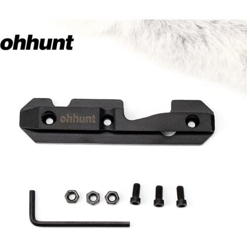 Ohhunt Tactical AK47 Side Plate Mount Steel Dovetail Rail Fit Stamped or Milled Receiver Side Plate For AK Rifle Scope Mount