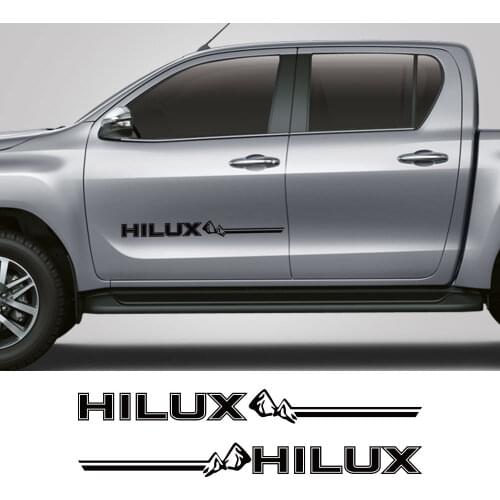 Pickup Door Side Stickers For Toyota Hilux Vigo Rovo Rocco Truck Vinyl Film Custom Letter Decor Cover Car Decal Auto Accessories