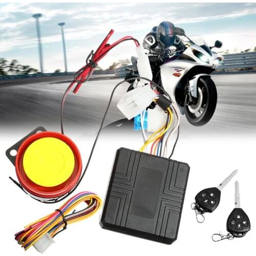 1Set Motorcycle Theft Protection Device Vibration Alarm Remote Activation Motorbike Alarm Accessories With Remote Control + key