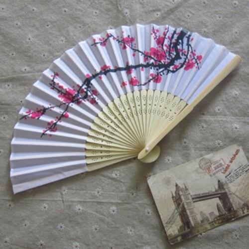 1pcs Cherry Blossom Fans Asian Wedding Favor Gift Party Reception Delicate Folding