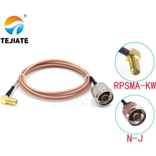 1PCS TEJIATE Adapter Cable B To SMA Type N-J Convert RPSMA-KW 8-90CM 1M 1.5M 2M Length Connector RG316 Wire