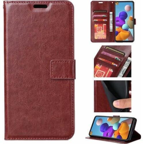 10pcs/Lot Phone Crazy Horse Wallet Leather Cover Case For Samsung S30 S21 S20 FE Note 20 A01 A11 A21s A42 A51 A71 5G Plus Ultra