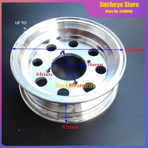 2.75/3.00-8 front 3.50-8 rear aluminum wheel hub 8 Inch Electroplated Rim for Monkey Bike Small MonkeyMotorcycle Wheel Modifiy