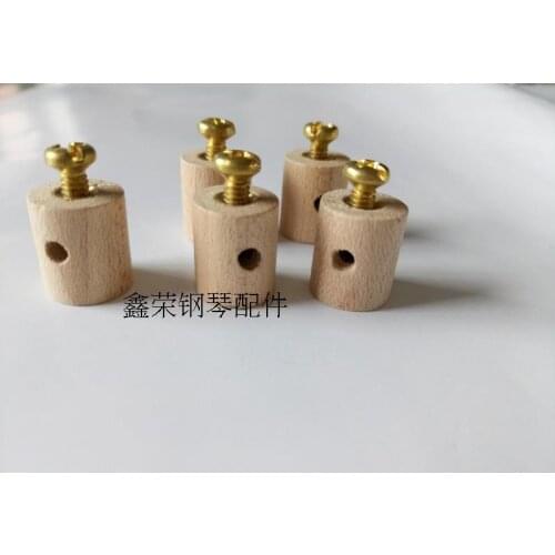 20 pcs piano fittings silencer head button, long gun button