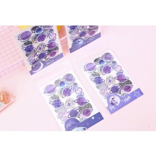 4pcs/Lot Cute Polas Star Sea Stickers for Planner DIY Scrapbooking Stationery Girl Kids Gifts