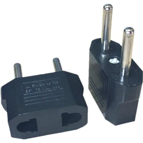 5Pcs High Quality US to EU Adapter Plug Travel Charger USA To Euro Europe Wall Plug AC Power Adaptor Outlet Converter Socket