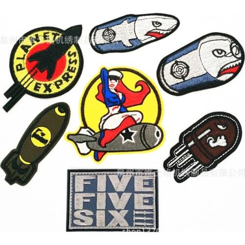 50pcs/lot Anime Embroidery Patch Satellite Plannet Clothing Decoration Sewing Accessories Craft Diy Iron Heat Transfer Applique