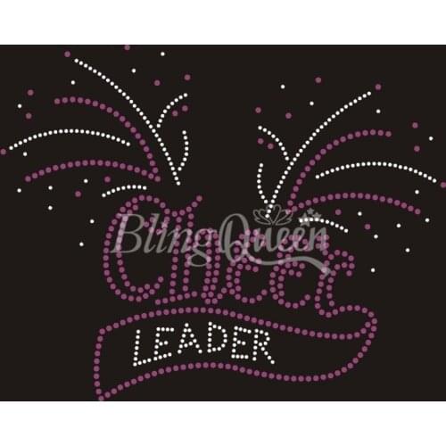 BlingQueen 25PCS/LOT Cheer Leader Rhinestone Hot Fix Motif Iron On Transfers