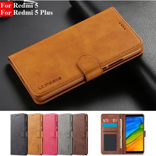 Flip Case For Redmi 5 Plus Case Leather Vintage Phone Case On Xiaomi Redmi 5 Plus Case Wallet Cover For Xiaomi Redmi 5 Cover Bag
