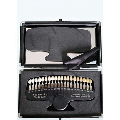 Color Palette Teeth Whitening Tooth Whitener for Compared Contrast Dental Appliance Fast Shipping R-20 Bleaching with Mirror