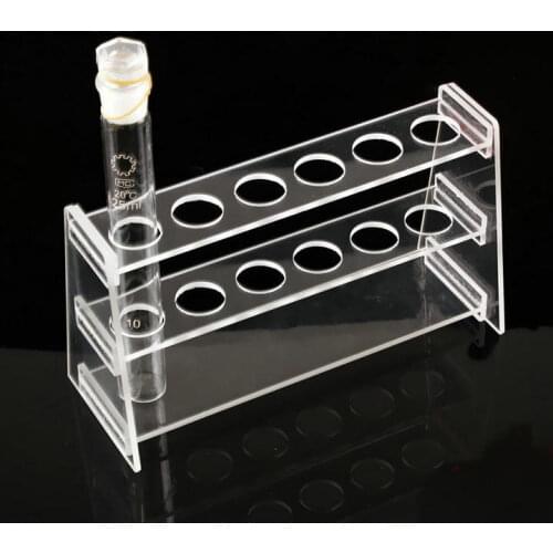 1piece/lot Plastic Tube Rack Holder, Organic glass colorimetric tube stand support rack 10ml/25ml/50ml/100ml, 6/12/24holes