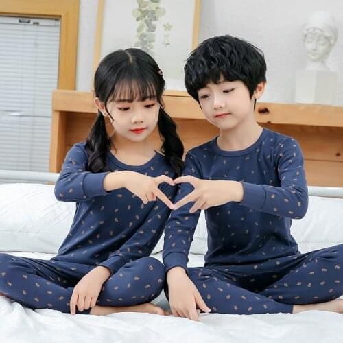 Kids Pajamas Set Baby Girls Set Autumn Cotton Children Sleepwear Kids Nightwear Homewear For Boys Pyjamas 2-13Y Teenager Clothes
