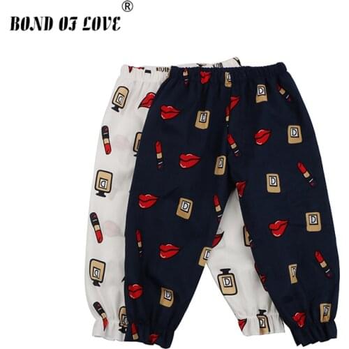 Full Length Baby Pants Clothes Newborn Cotton Cartoon Printed Pant Loose Toddler Girl Boy Fashion Pants Newborn Infant Clothing