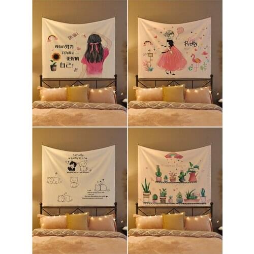 Background Fabric Wall Cloth Background Wall Decoration Room Dormitory Bedside Decoration One Piece Internet Celebrity Ins Style