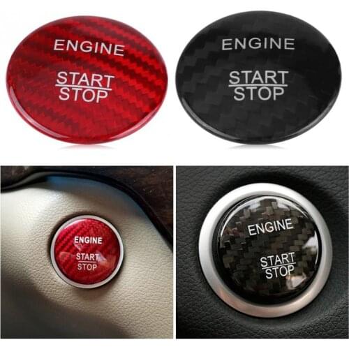 Engine Start Button Carbon Fiber Cover Car Styling For Mercedes Benz A B C GLC GLA CLA ML GL Class W176 W246 W205 X253 X156 C117
