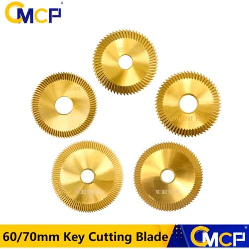 CMCP 1pc HSS 60mm/70mm Key Cutting Machine Blade For Duplication Key Machine Milling Cutter Key Cutting Blade Locksmith Tool