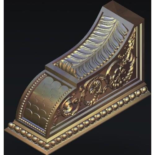 Furniture 4 axis STL relief file model for cnc router engraving cutting carving type3 artcam aspire M288-12