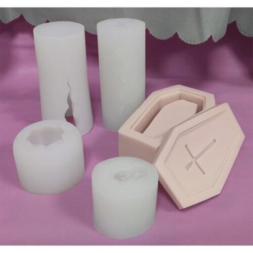 N7MF DIY Halloween Ghost Groom/Ghost Bride/Devil Pumpkin/Skull Candle Epoxy Resin Mold Handmade Soap Plaster Silicone Mould