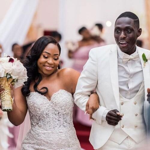 New Arrival Summer Ivory Suits Man Wedding Groom Tuxedo Slim Costume Homme Mariage Best Man BlazerTerno Masculino 3 Piece