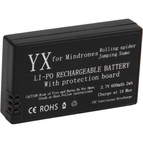 New 3.7V 600mAH LiPo Rechargeable Battery for Parrot Mini drones Hot 95A