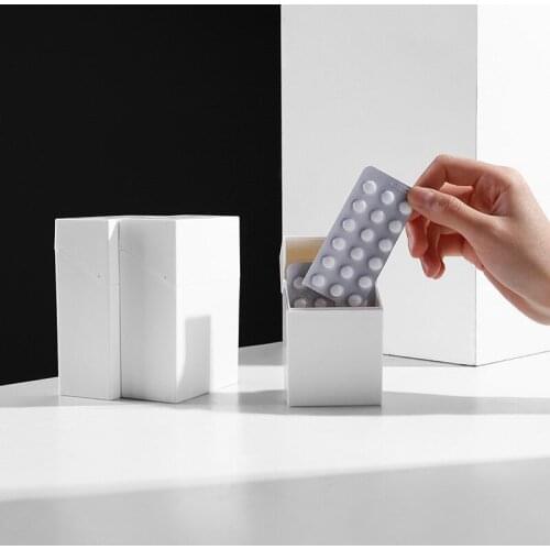 New Creative Japanese Style Storage Box Folding Cover With Label Drawer Classifiedsmall Articles Sorting Box Desktop Storage