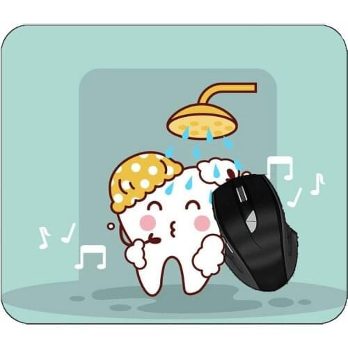 Office Mouse Pad Tooth Bath Music Non-Slip Rubber Mousepad