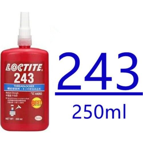 Wholesale 6pcs 242 250ml loctite 290 screw adhesive anaerobic 263 super glue high strength anti-loose anti-slip seal thread lock