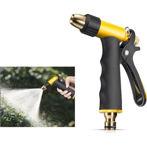 Adjustable garden high pressure water gun garden irrigation sprinkler nozzle garden hose suitable for watering car wash tool