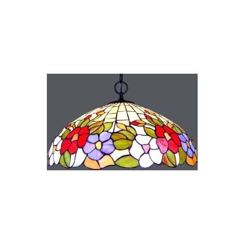 16inch fashion rustic tiffany pendant lamp romantic flower living room bar lights home decoration