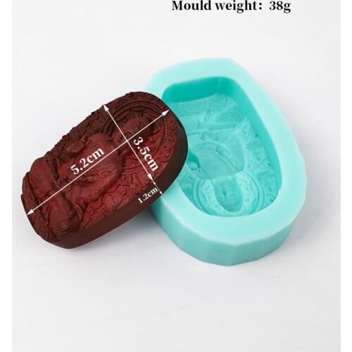 PRZY TS0206 Amulet Buddha Fondant Mold Silicone Tathagata Guanyin Bodhisattva Blessing Soap Cake Decoration DIY Moulds